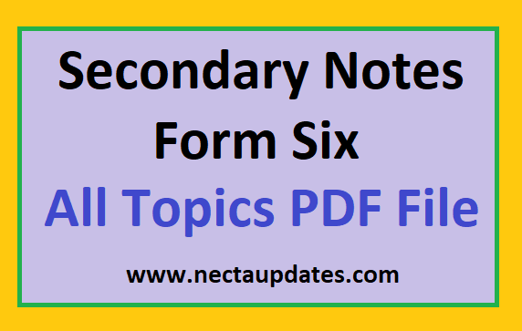Form Six Advance Mathematics Notes All Topics PDF Download Form Six Advance Mathematics Notes