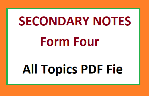 Form Four Chemistry Notes All Topics PDF Download Form Four Chemistry Notes